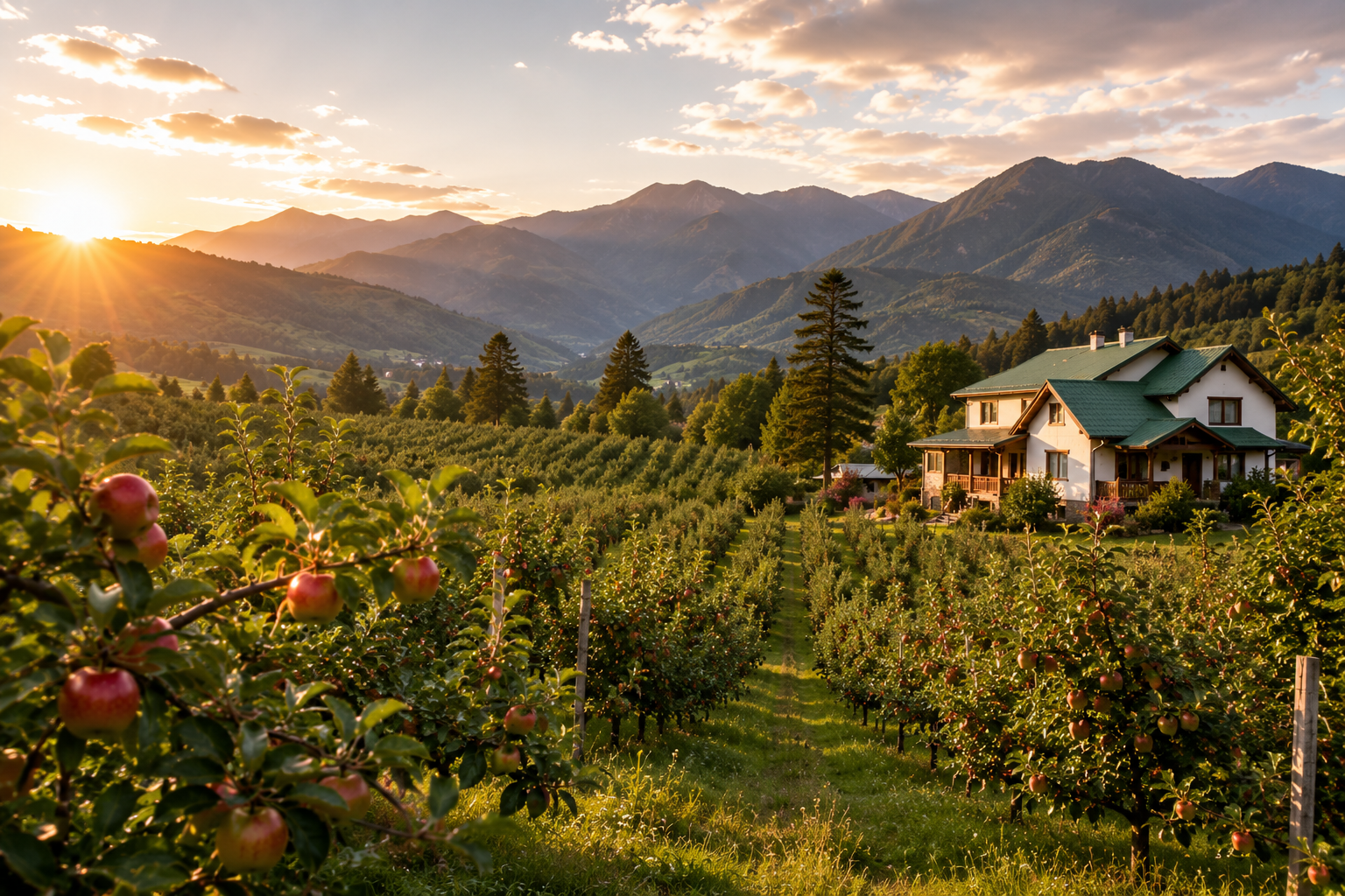 pple orchard at Nitin Vatika in Daran, Himachal Pradesh
